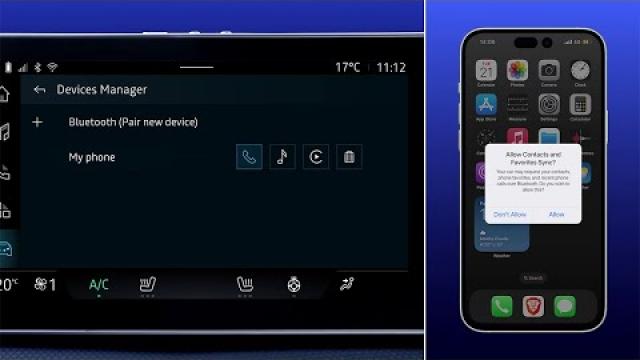 SMARTPHONE-KOPPLUNG ÜBER BLUETOOTH UND TELEFONFUNKTION